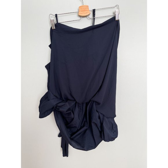 Banana Republic navy chiffon sleeveless cocktail dress - Picture 6 of 8